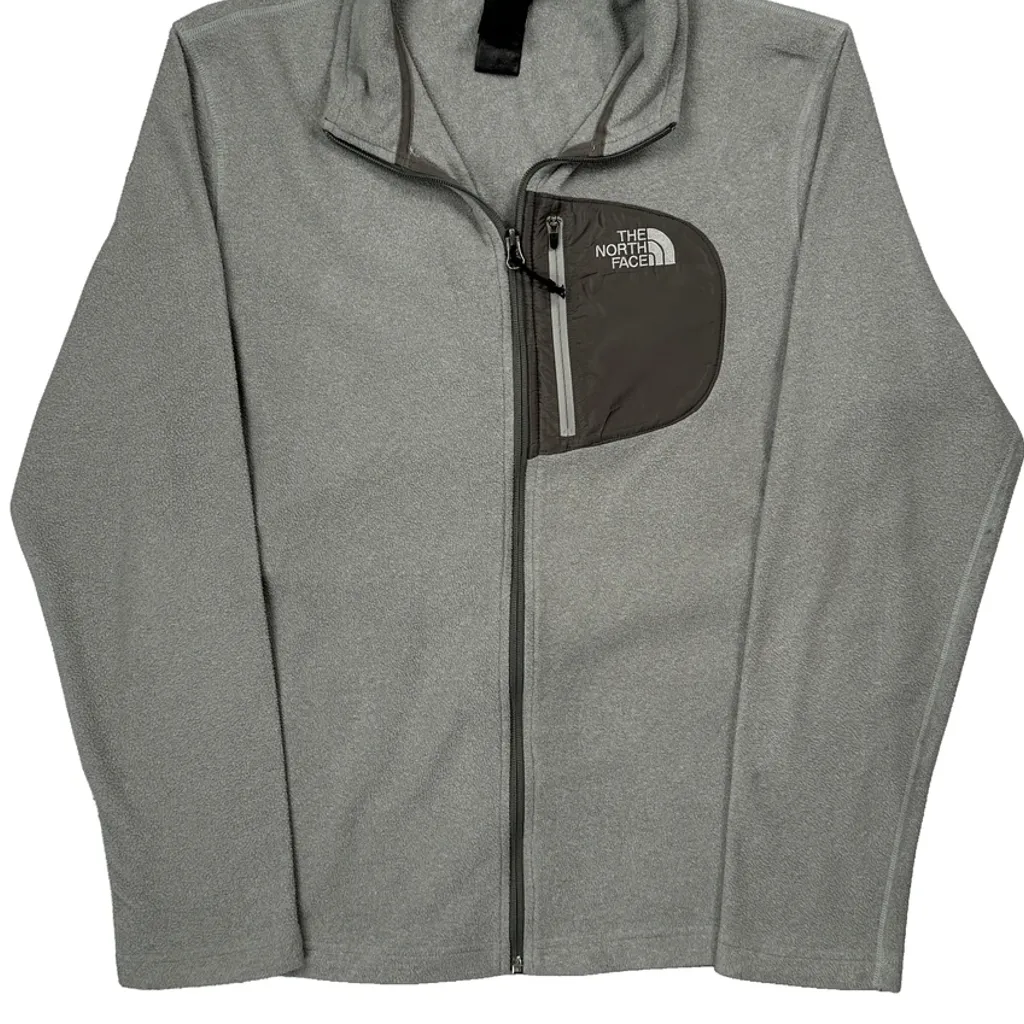 The North Face Fleece Jacket - Medium Grey Polyester - Image 4