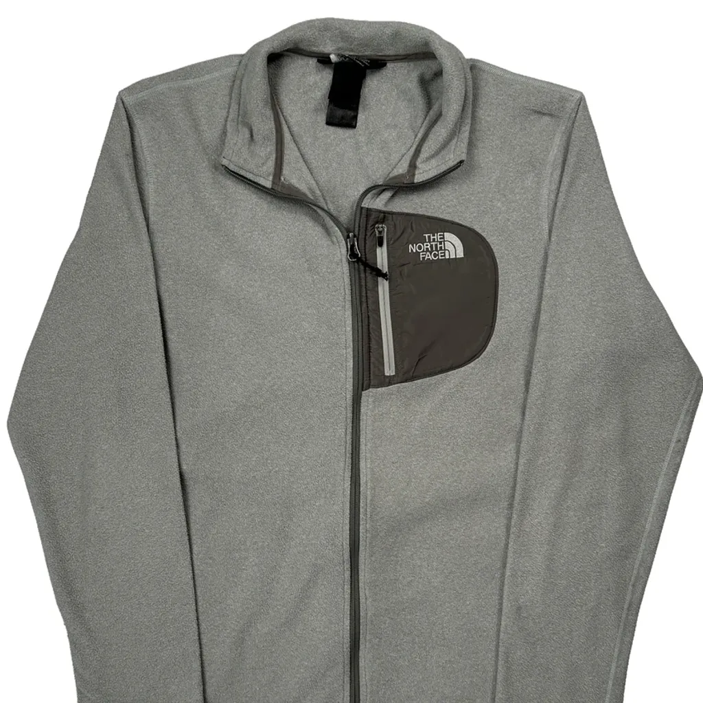 The North Face Fleece Jacket - Medium Grey Polyester - Image 5