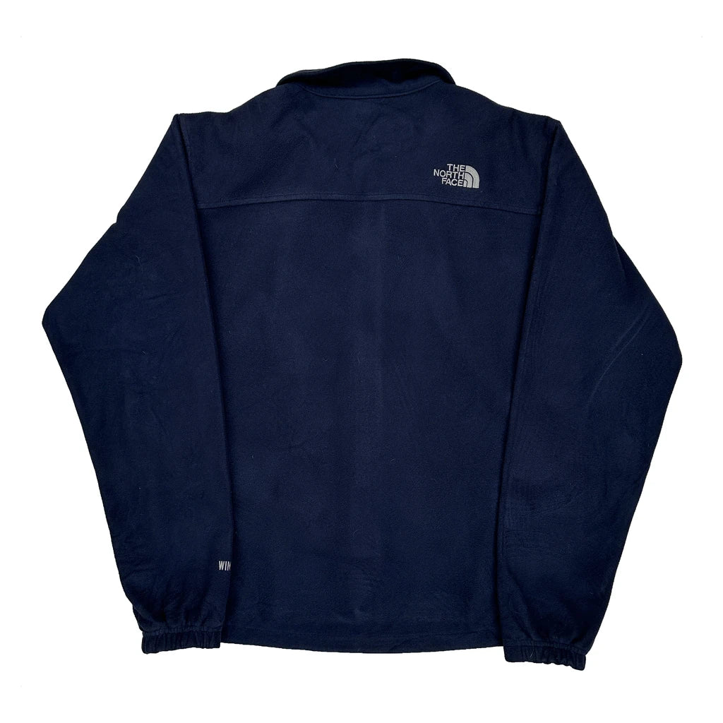 The North Face Fleece Jacket - Medium Navy Polyester - Image 2