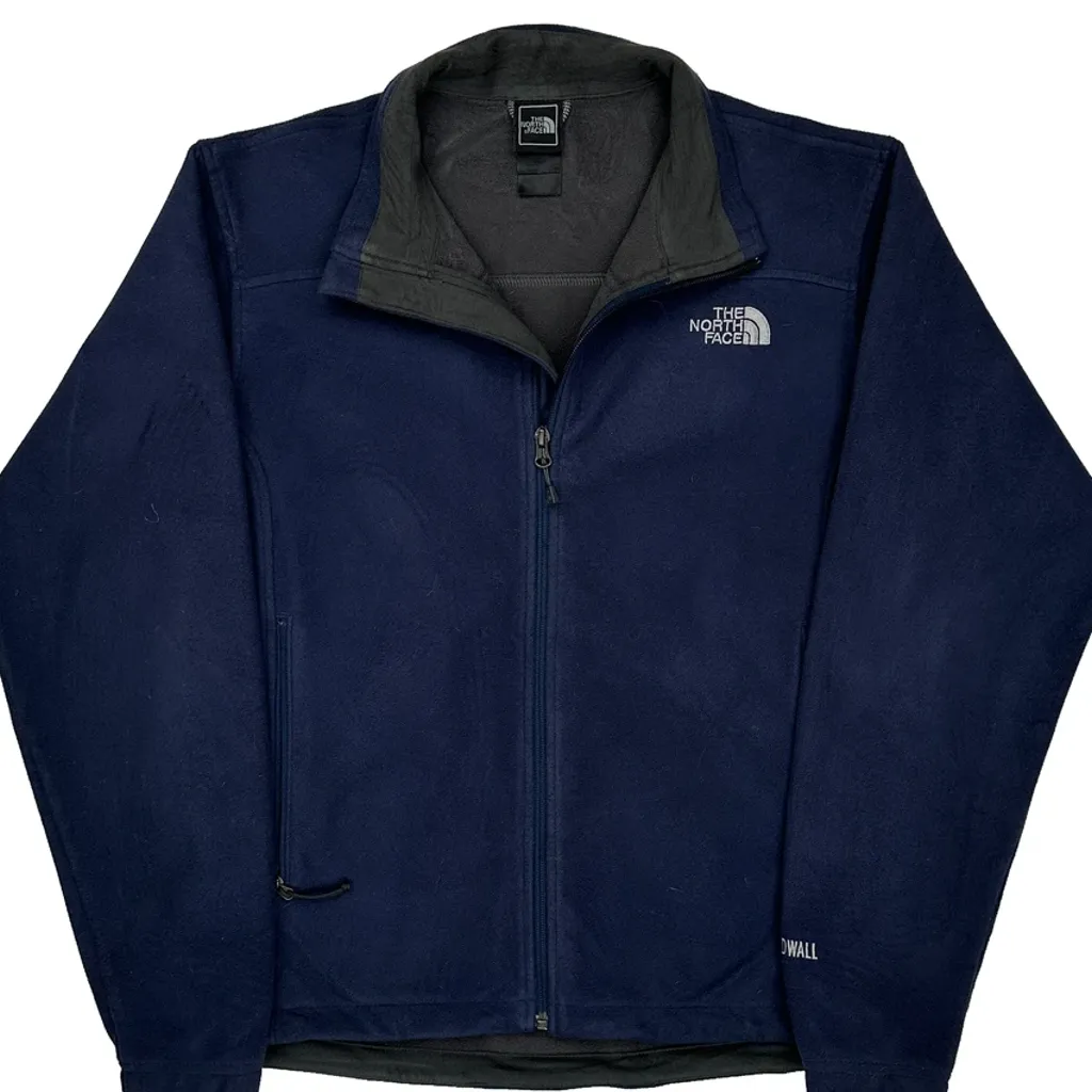 The North Face Fleece Jacket - Medium Navy Polyester - Image 6