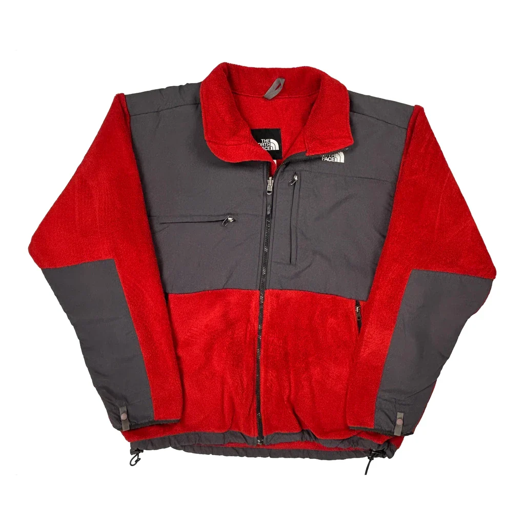The North Face Denali Fleece Jacket - Large Red Polyester