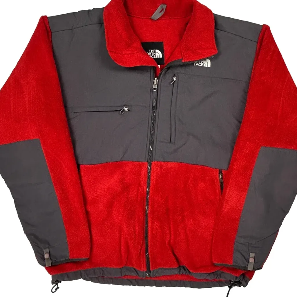 The North Face Denali Fleece Jacket - Large Red Polyester - Image 4
