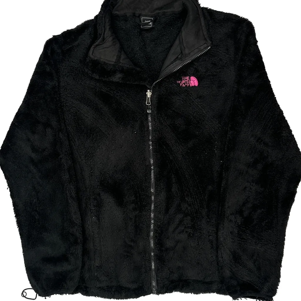 The North Face Fleece Jacket - Large Black Polyester - Image 5