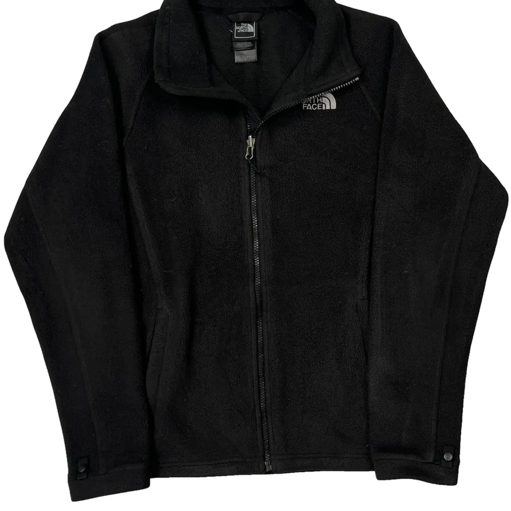 The North Face Fleece Jacket - Medium Black Polyester - Image 6