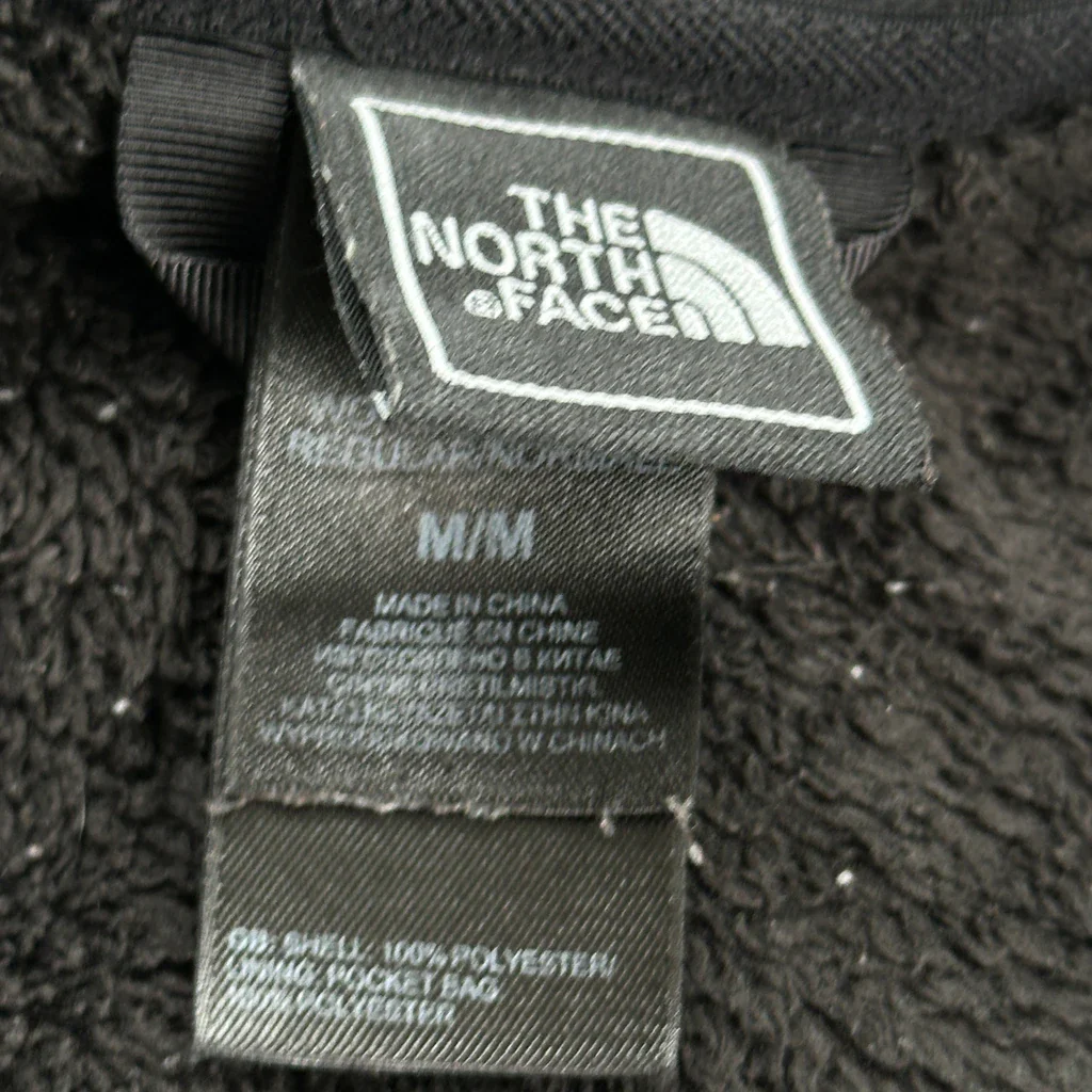 The North Face Fleece Jacket - Medium Black Polyester - Image 3