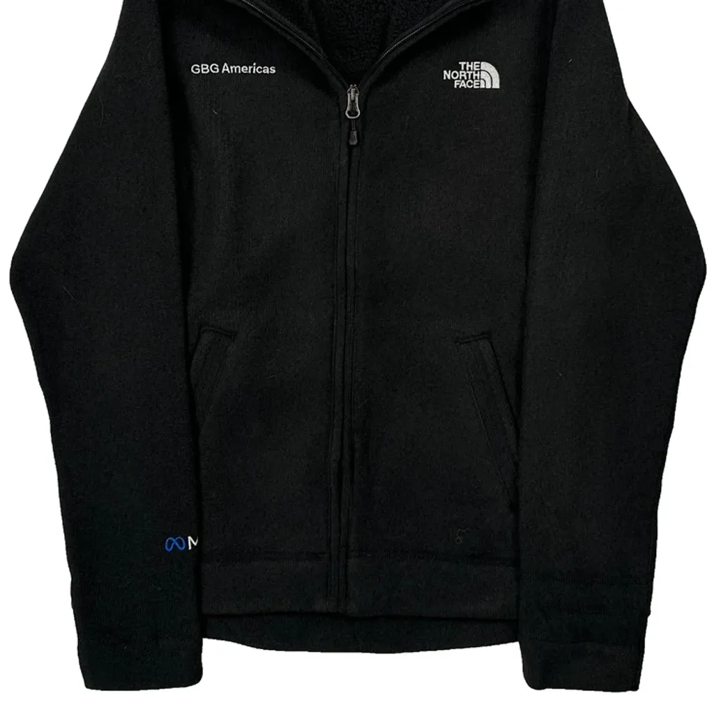 The North Face Fleece Jacket - Medium Black Polyester - Image 5