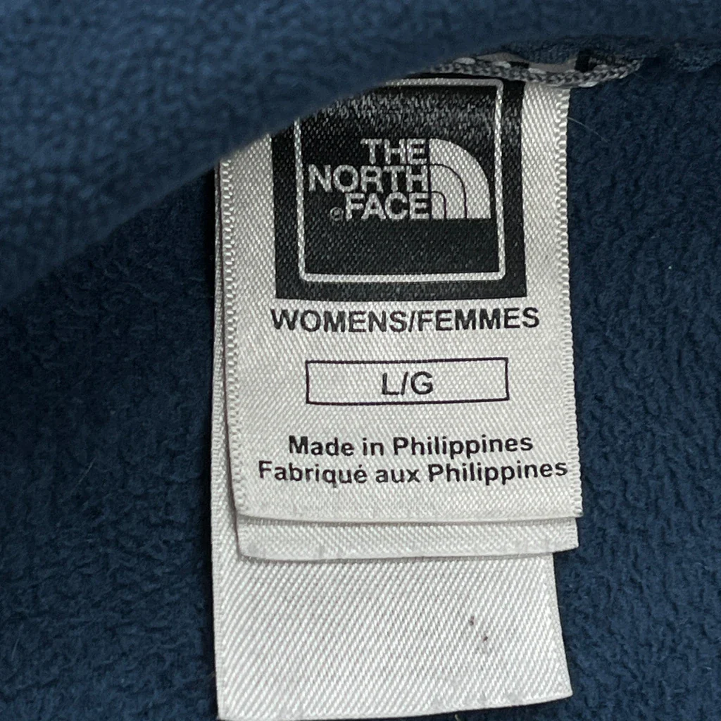 The North Face Fleece Jacket - Large Blue Polyester - Image 3