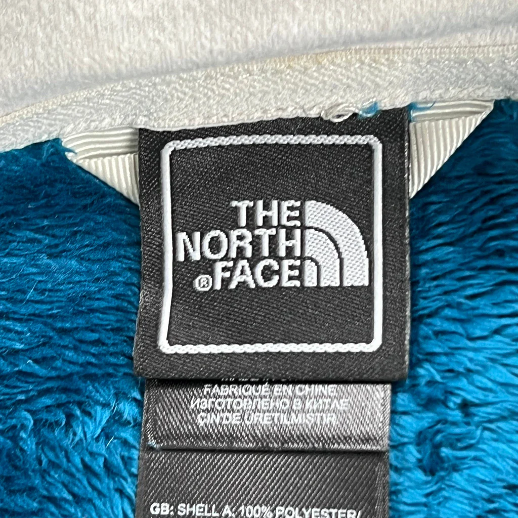 The North Face Fleece Jacket - Large Blue Polyester - Image 3