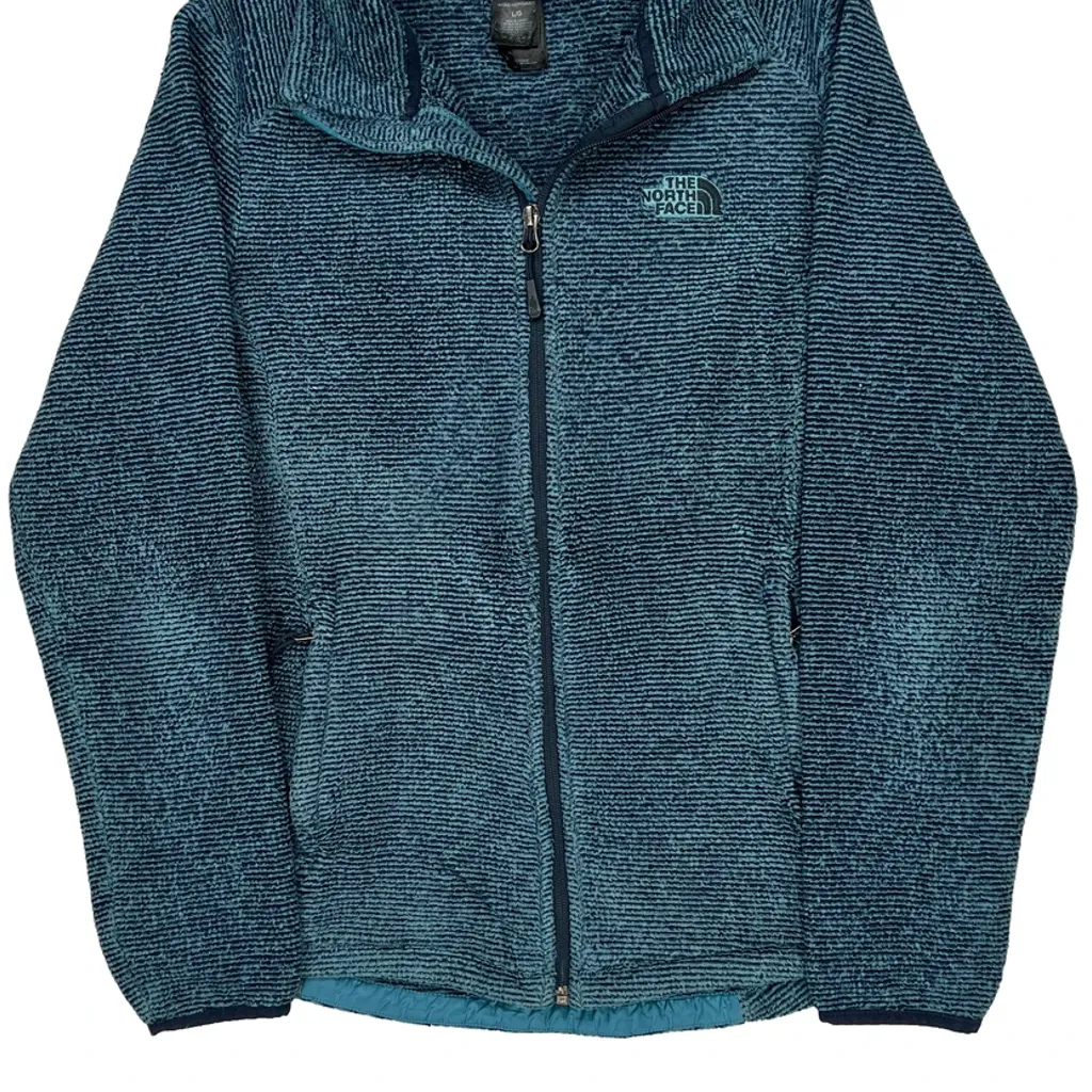 The North Face Fleece Jacket - Large Blue Polyester - Image 6