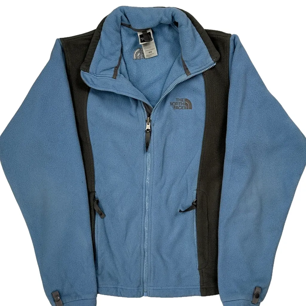 The North Face Fleece Jacket - Medium Blue Polyester - Image 5
