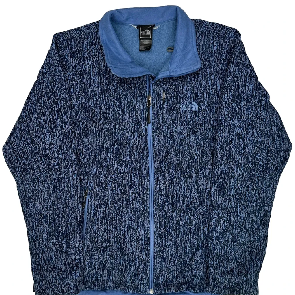 The North Face Fleece Jacket - XL Blue Polyester - Image 5