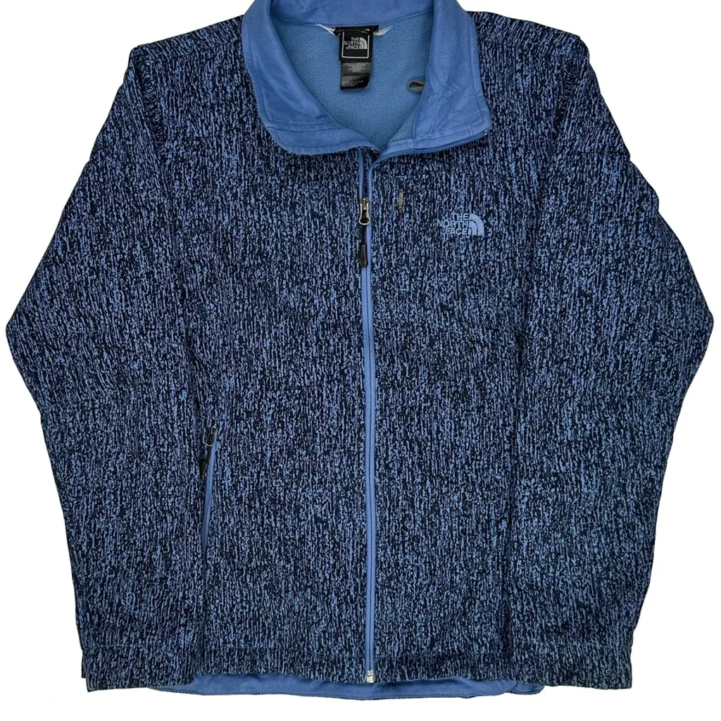 The North Face Fleece Jacket - XL Blue Polyester - Image 6