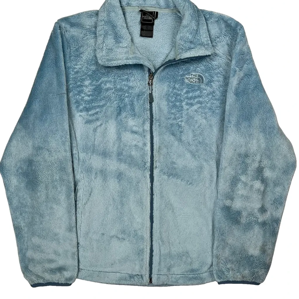 The North Face Fleece Jacket - XL Blue Polyester - Image 5