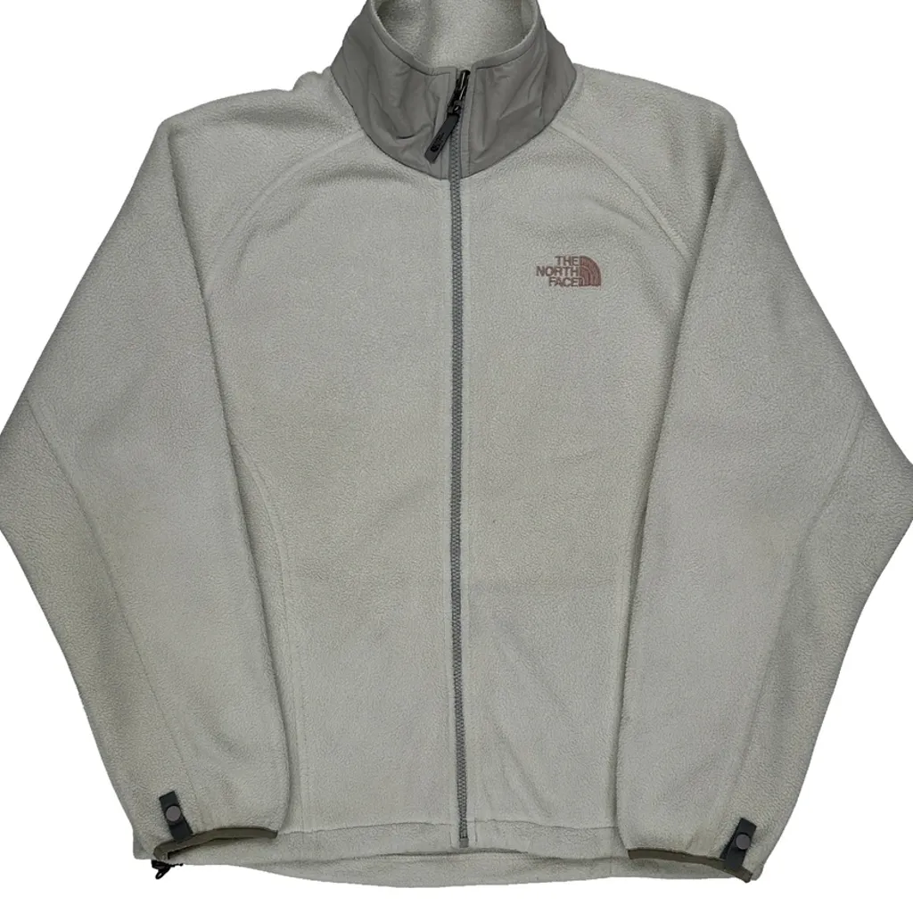The North Face Fleece Jacket - Large Cream Polyester - Image 4