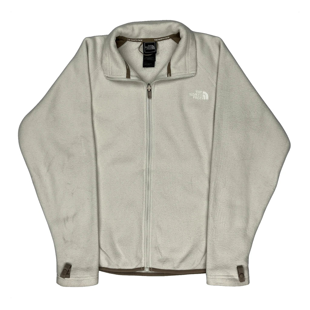 The North Face Fleece Jacket - Small Cream Polyester