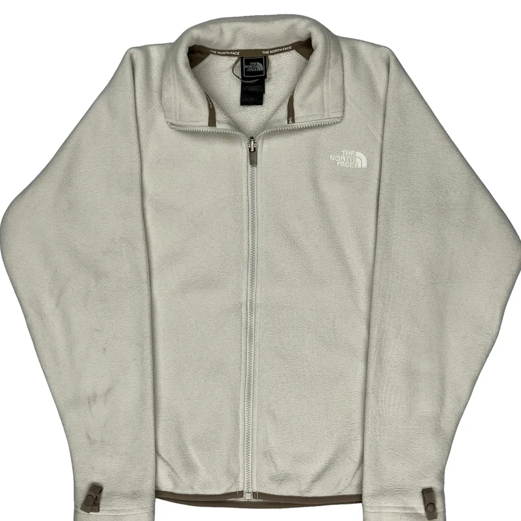 The North Face Fleece Jacket - Small Cream Polyester - Image 5