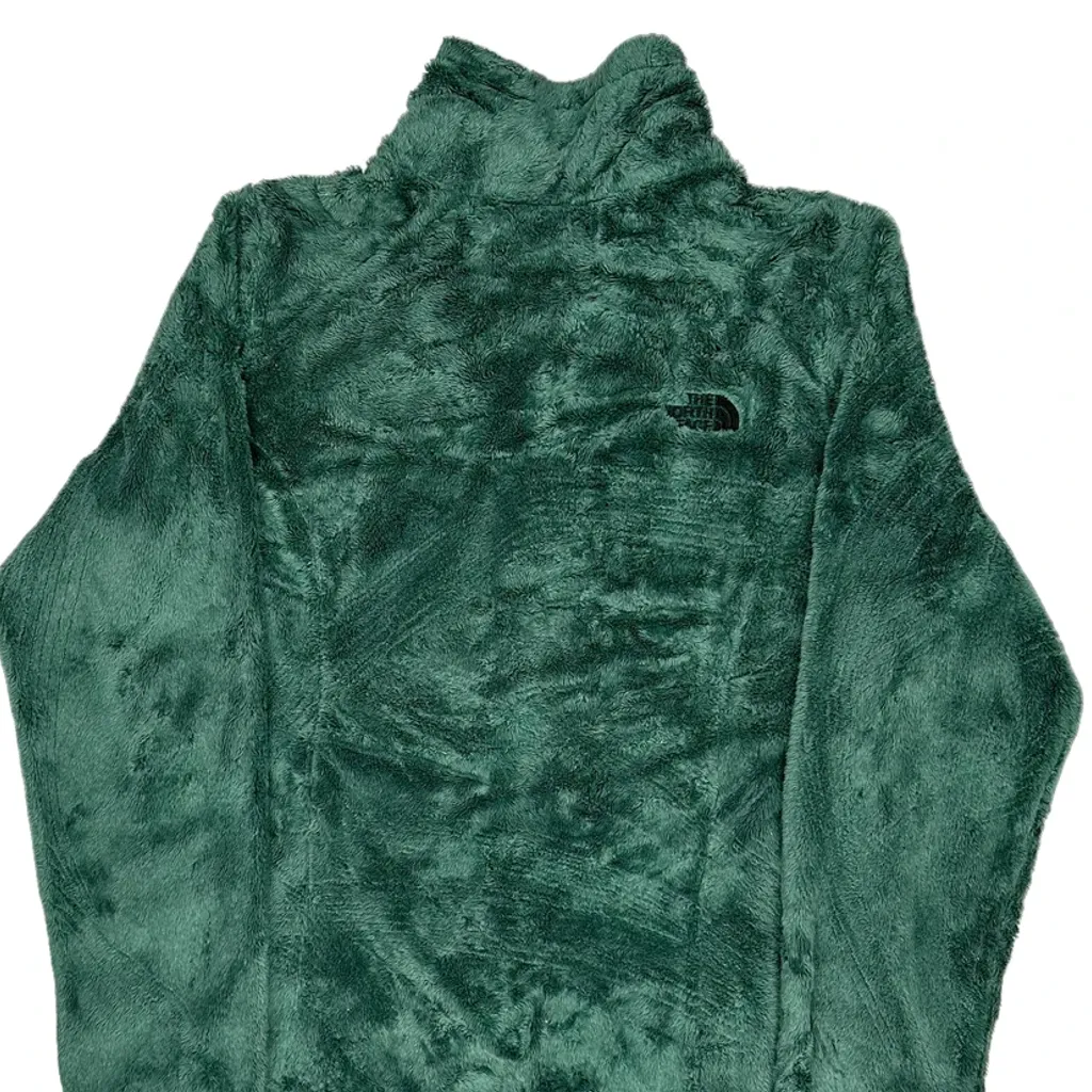 The North Face Fleece Jacket - Medium Green Polyester - Image 7