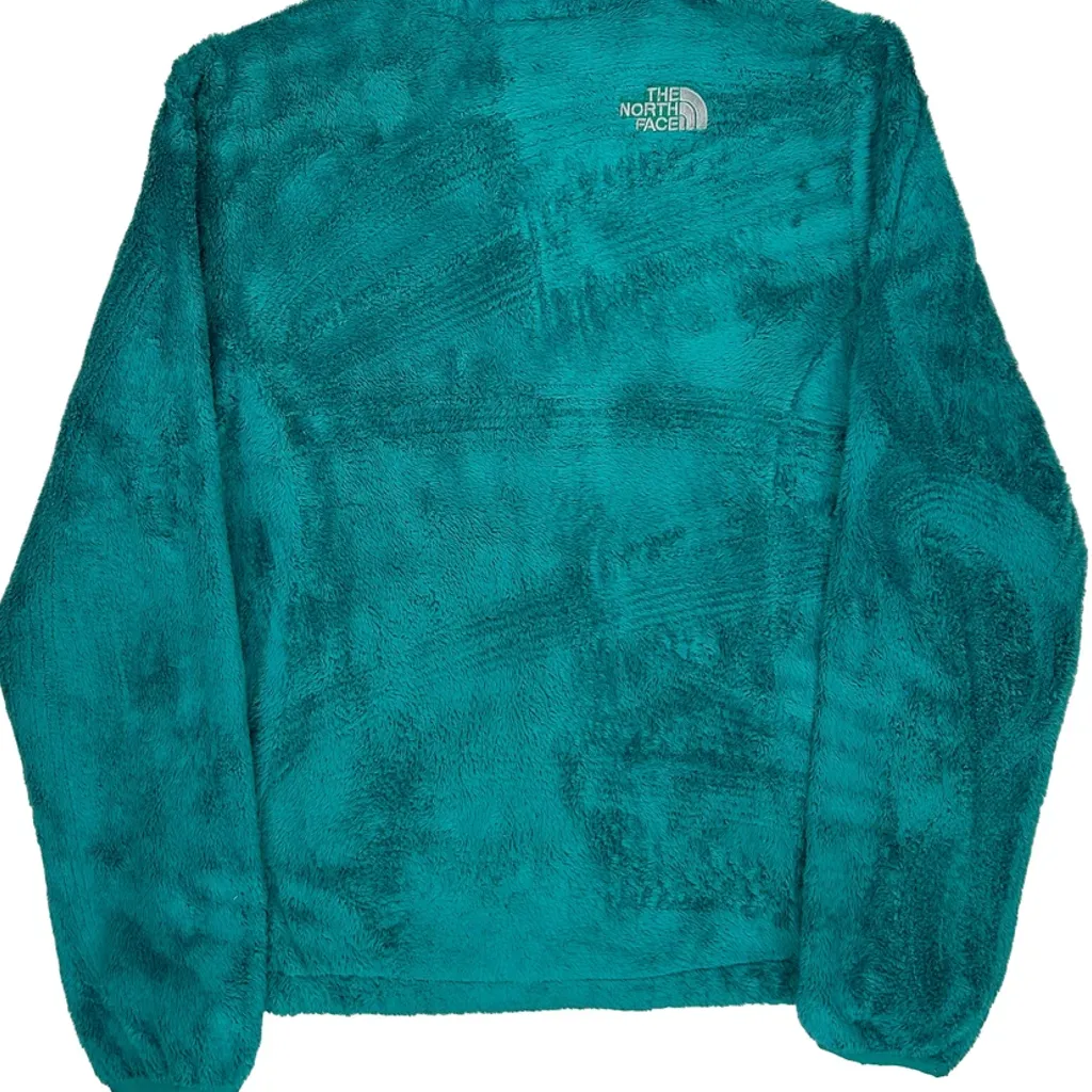 The North Face Fleece Jacket - Medium Green Polyester - Image 7