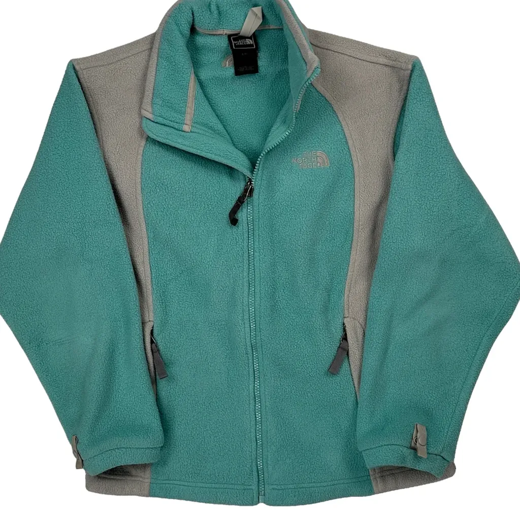 The North Face Fleece Jacket - Small Green Polyester - Image 4
