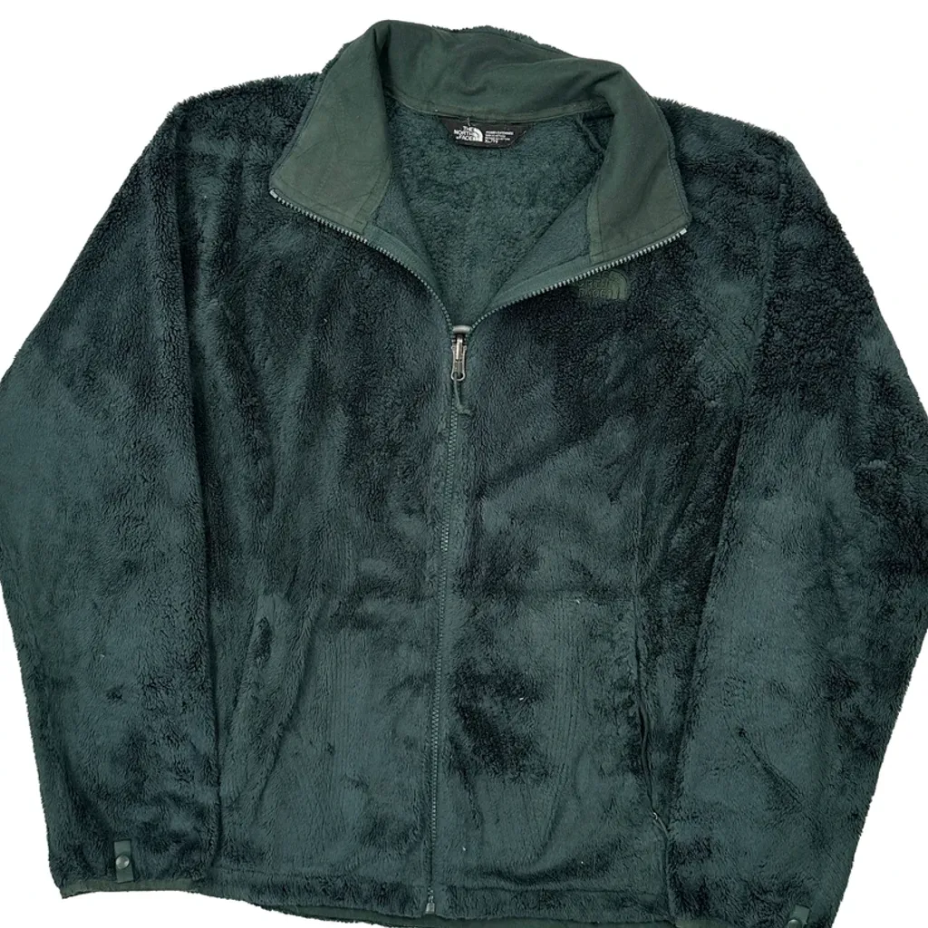 The North Face Fleece Jacket - XL Green Polyester - Image 4
