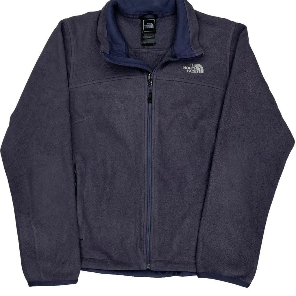 The North Face Fleece Jacket - Large Grey Polyester - Image 6