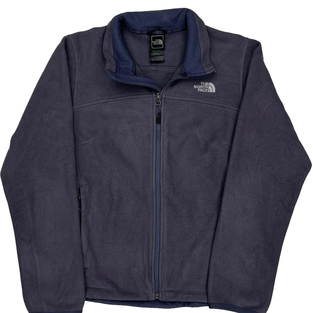 The North Face Fleece Jacket - Large Grey Polyester - Image 7