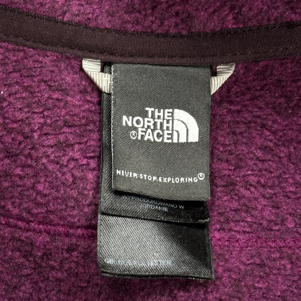 The North Face Fleece Jacket - Large Purple Polyester - Image 3