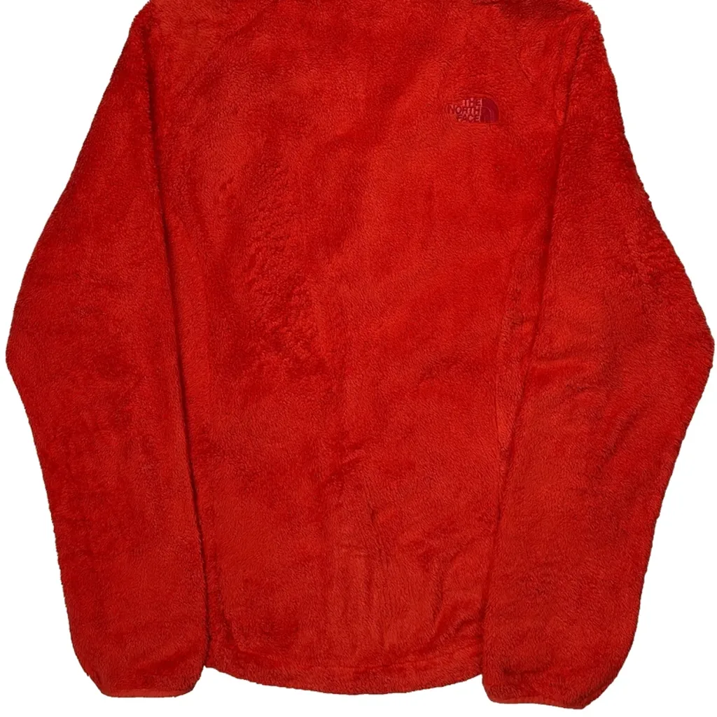 The North Face Fleece Jacket - Large Red Polyester - Image 7