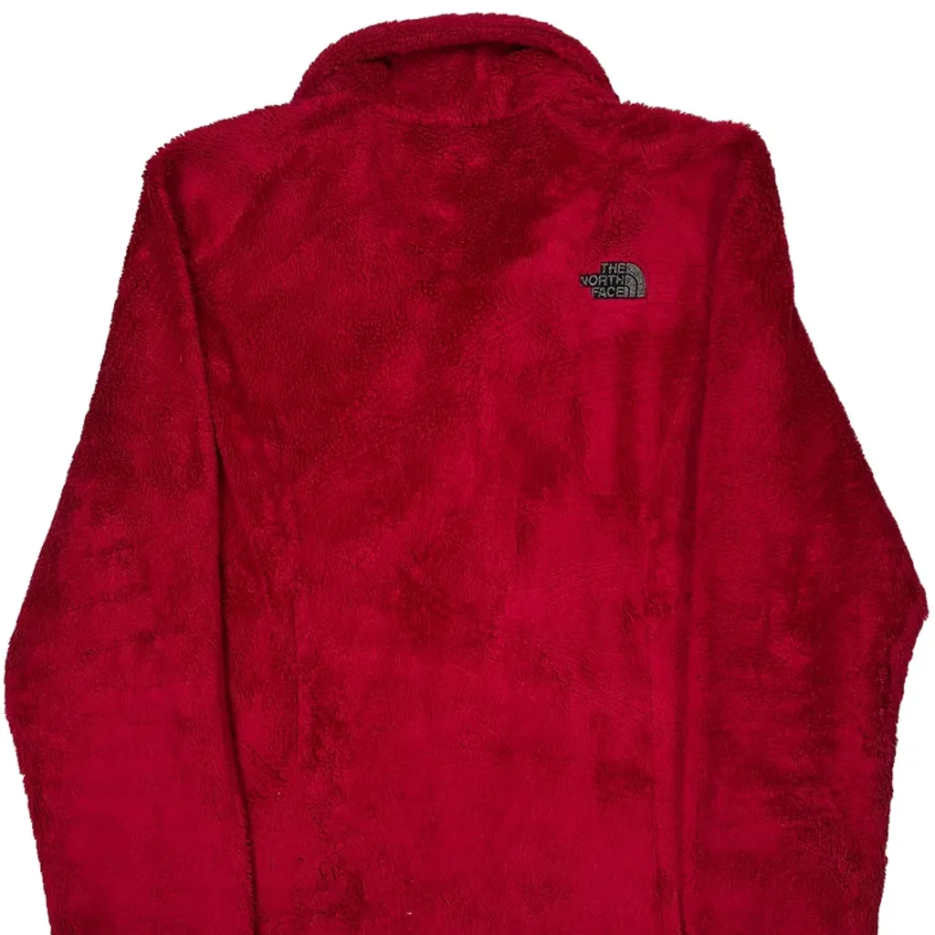 The North Face Fleece Jacket - Medium Red Polyester - Image 7