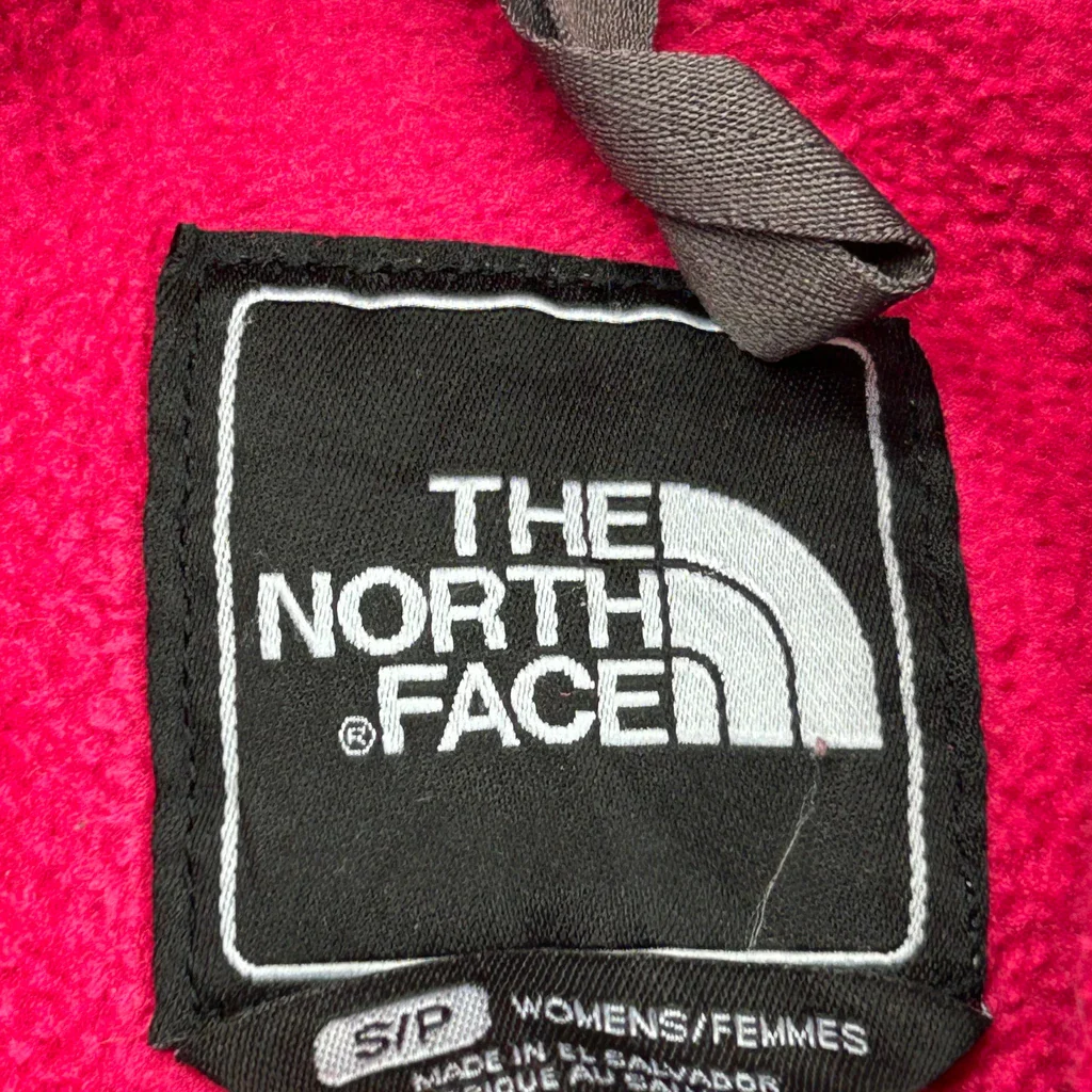 The North Face Denali Fleece Jacket - Small Red Polyester - Image 4