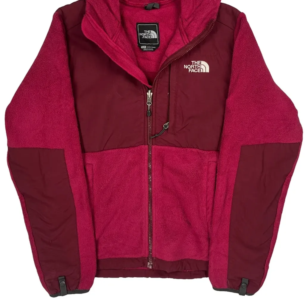The North Face Fleece Jacket - Small Red Polyester - Image 5