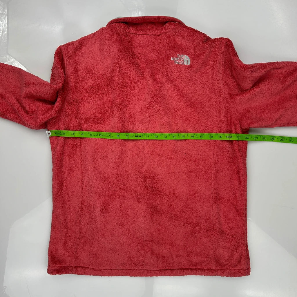 The North Face Fleece Jacket - XL Red Polyester - Image 3