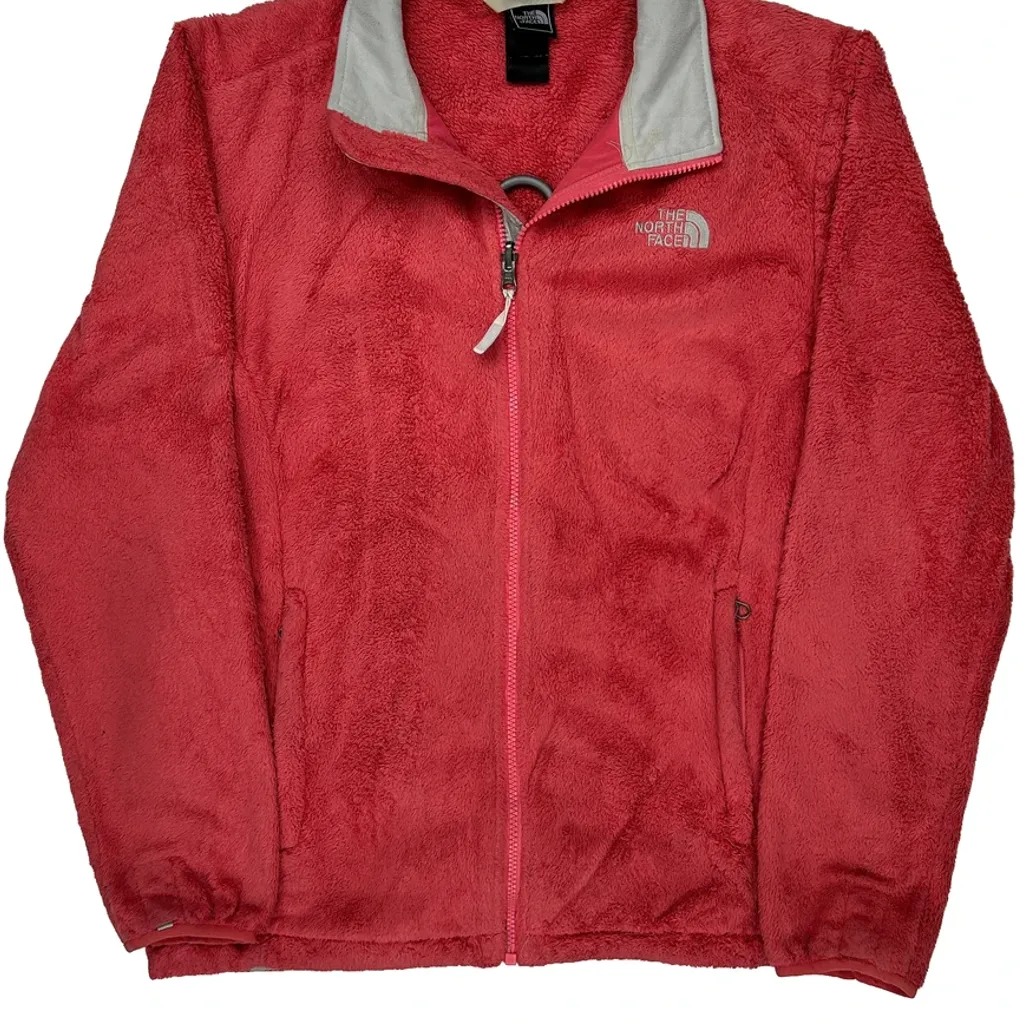 The North Face Fleece Jacket - XL Red Polyester - Image 5