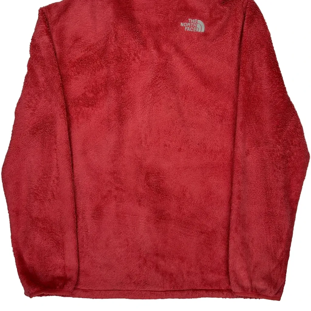 The North Face Fleece Jacket - XL Red Polyester - Image 7