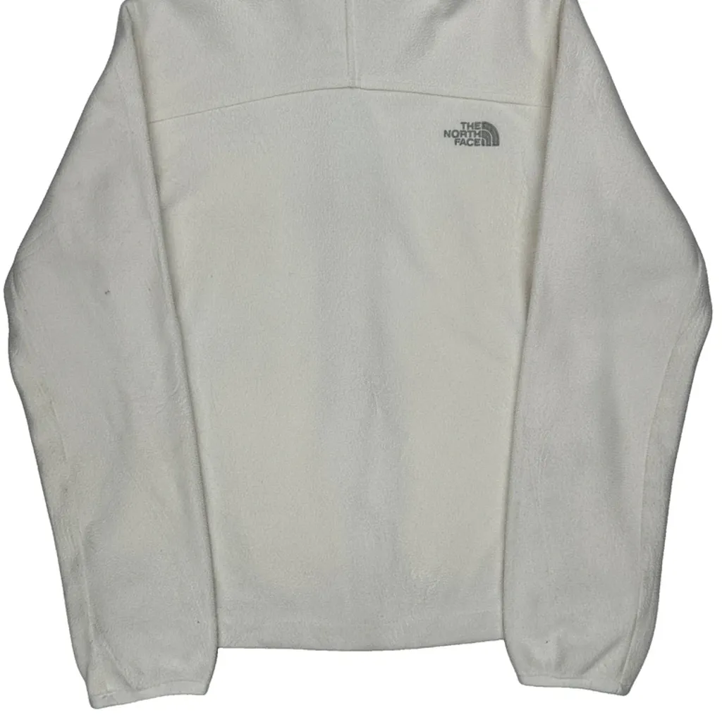 The North Face Fleece Jacket - Small White Polyester - Image 8