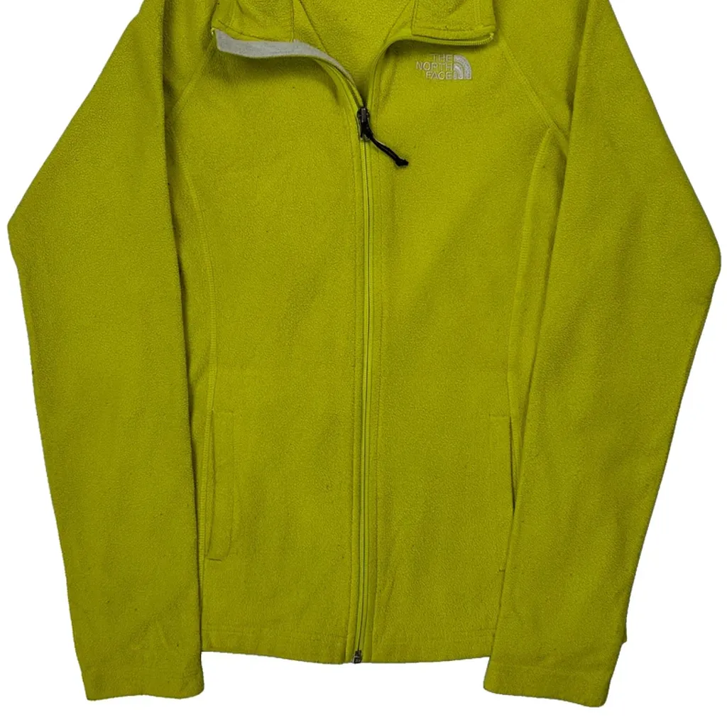 The North Face Fleece Jacket - Small Yellow Polyester - Image 4