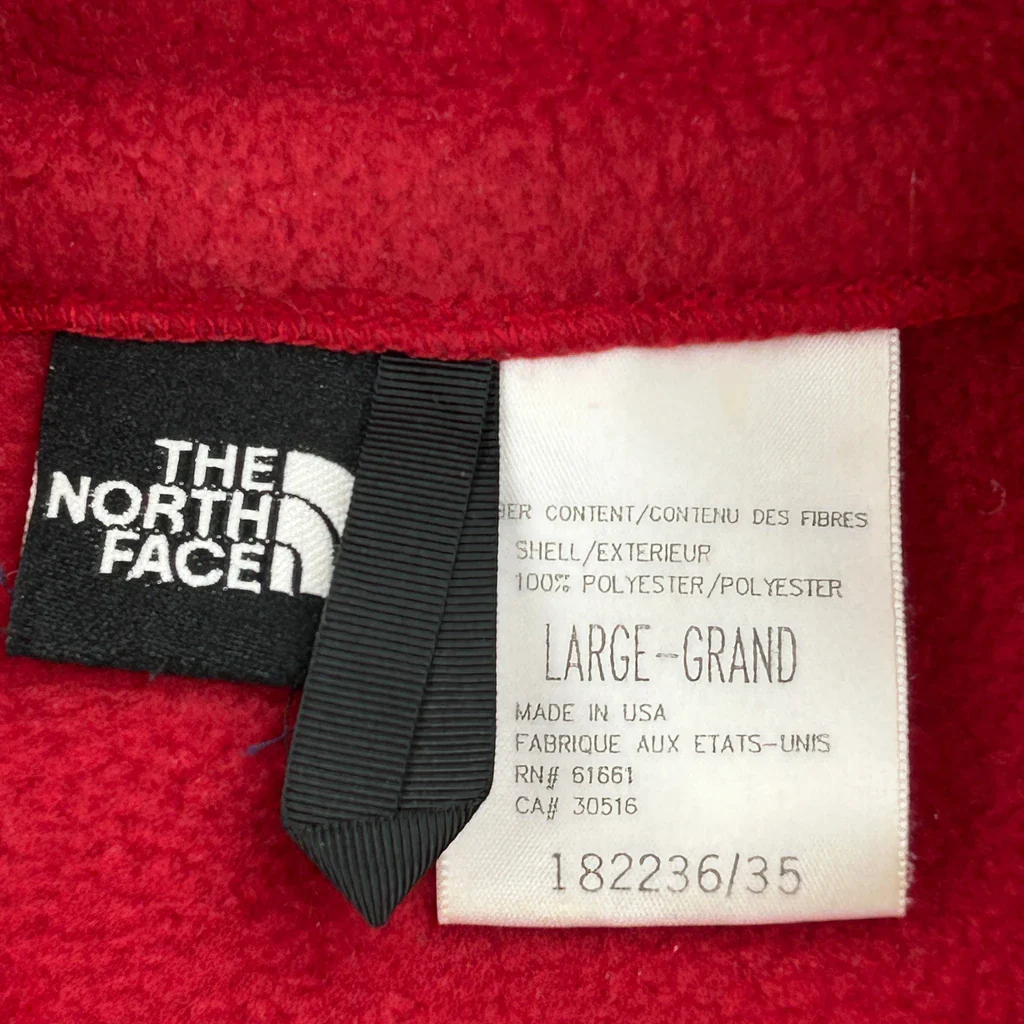 The North Face Fleece - Large Red Polyester - Image 4