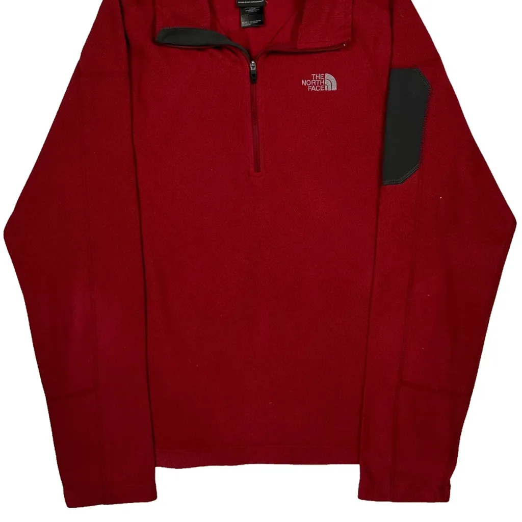 The North Face Fleece - Medium Red Polyester - Image 6
