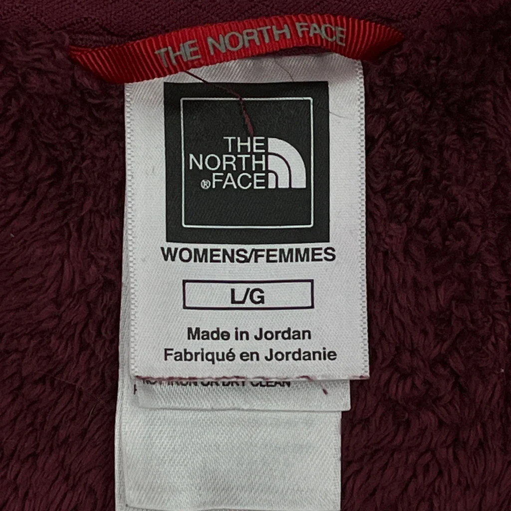 The North Face Fleece - Large Burgundy Polyester - Image 3
