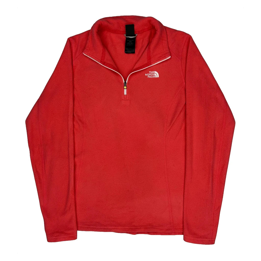 The North Face Fleece - Large Red Polyester