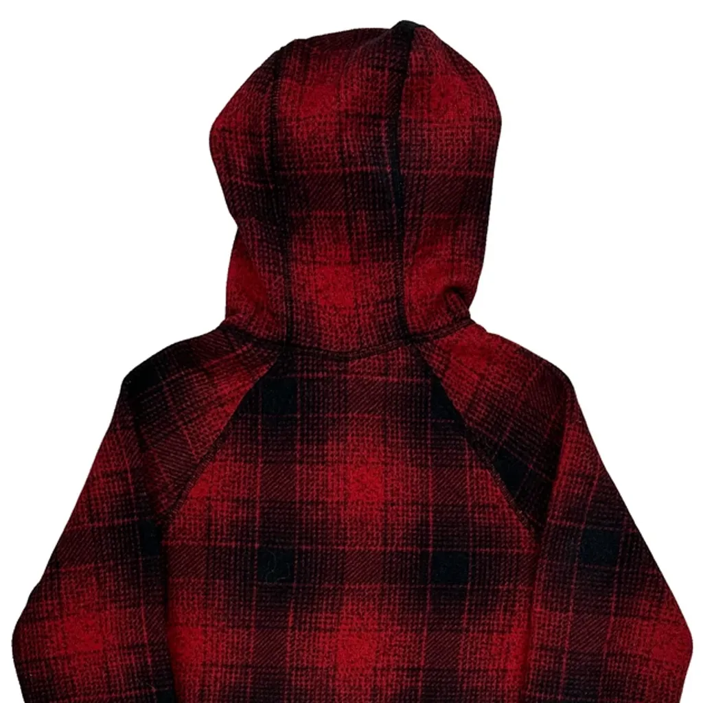 The North Face Checked Fleece - Small Red Polyester - Image 7