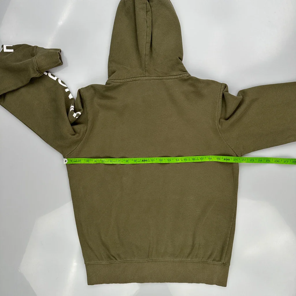 The North Face Hoodie - Medium Green Cotton - Image 3