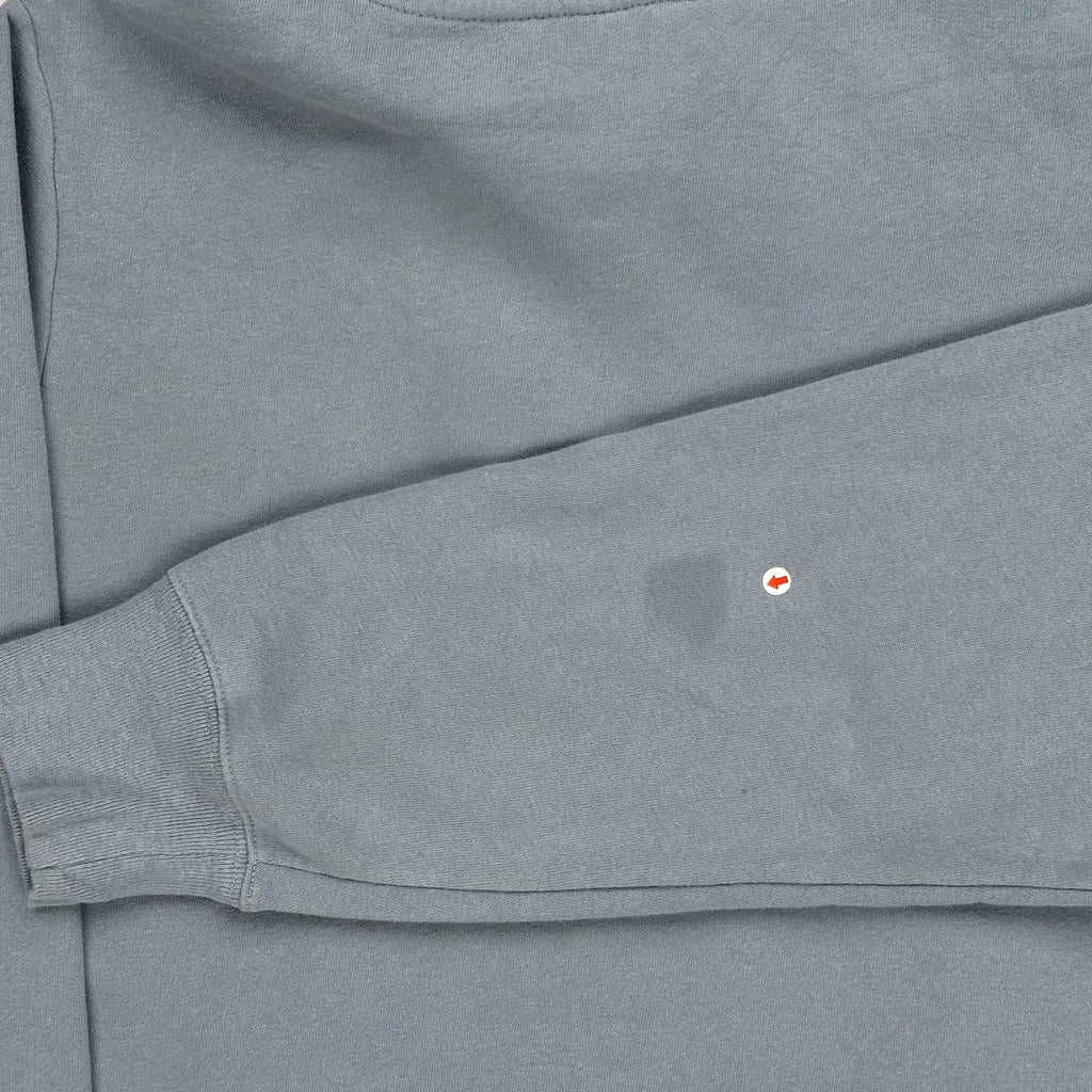 The North Face Spellout Hoodie - Large Grey Cotton - Image 3