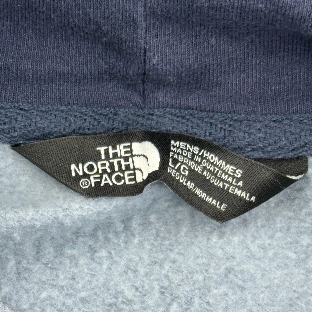 The North Face Spellout Hoodie - Large Grey Cotton - Image 4