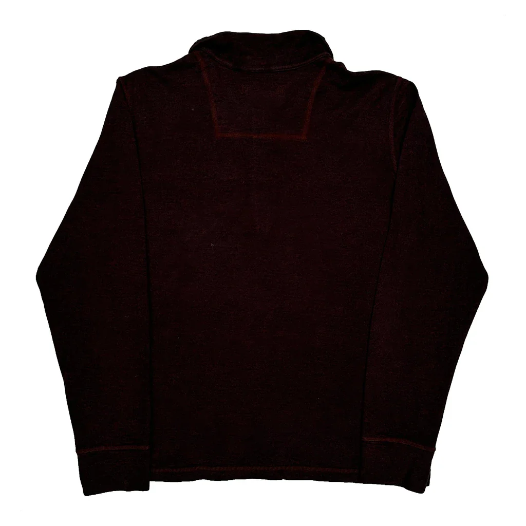 The North Face Jumper - Large Burgundy Cotton Blend - Image 2