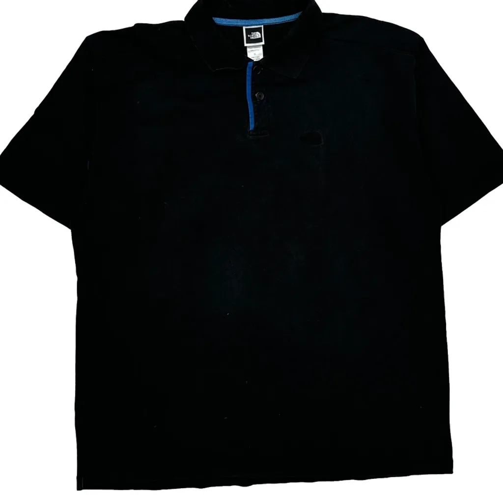 The North Face Polo Shirt - XL Black Cotton - Image 5