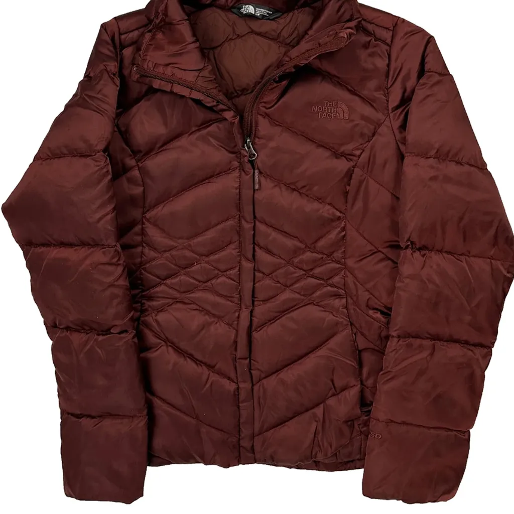 The North Face Puffer - Small Burgundy Polyester - Image 4