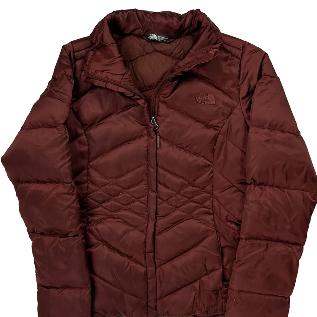 The North Face Puffer - Small Burgundy Polyester - Image 5