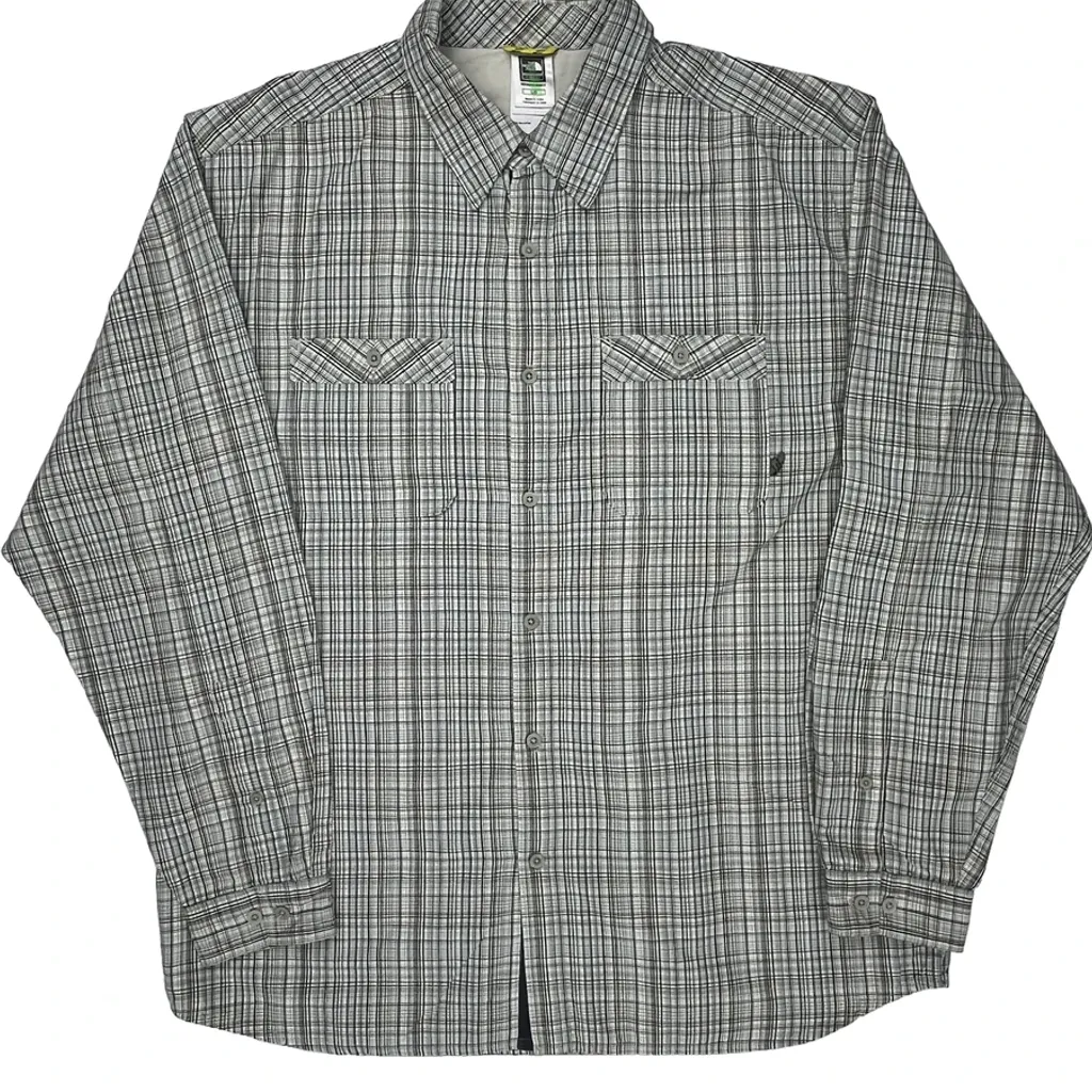 The North Face Checked Shirt - Large Gray Cotton - Image 5