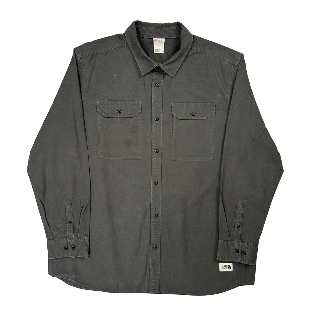 The North Face Shirt - 2XL Gray Cotton